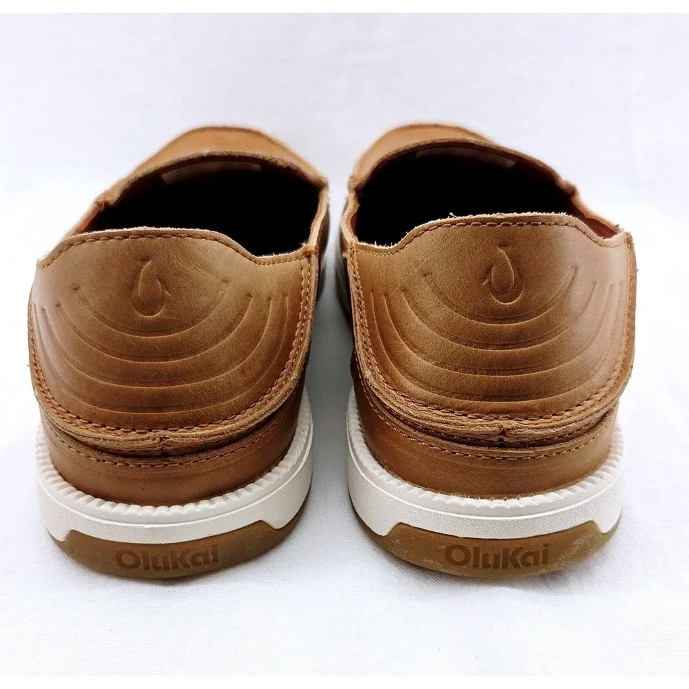 Olukai Kākaha Nia Convertible Tan Loafer - Size 11.5